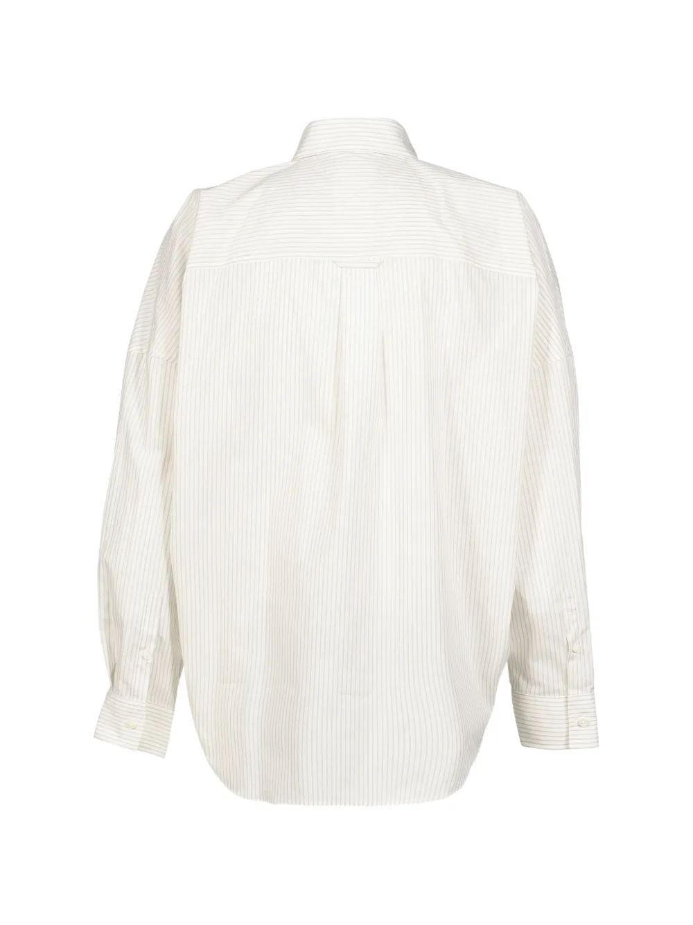 Doublet Tromp L'oeil gestreept katoenen overhemd met stropdas-print Wit