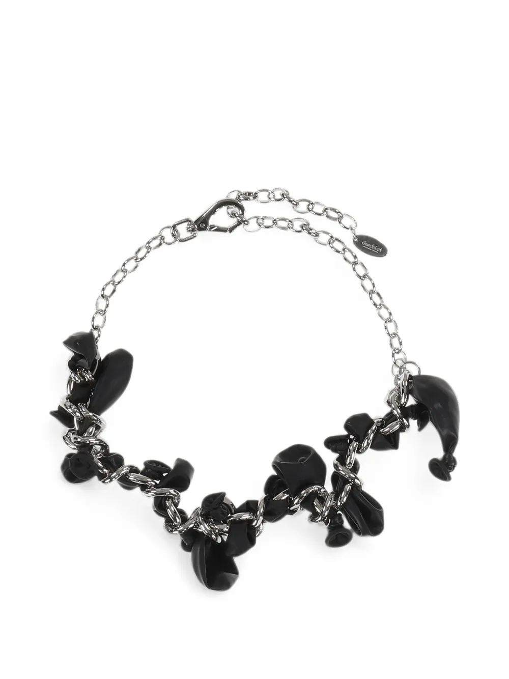 Doublet Balloon Curb-chain Necklace In Metallic