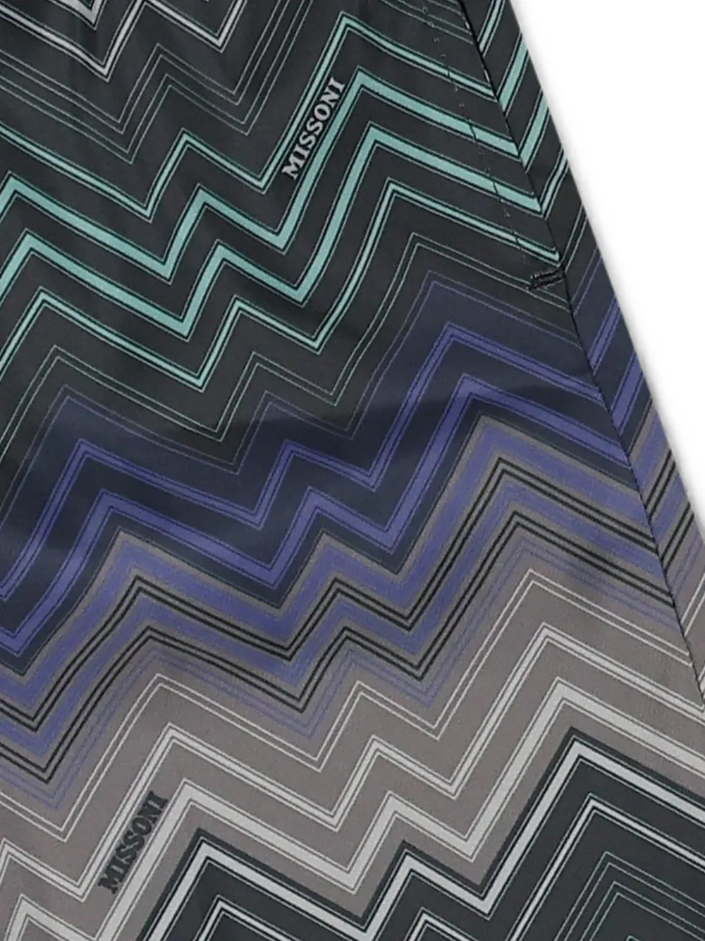 Missoni Kids Zwembroek met zigzag-print Zwart