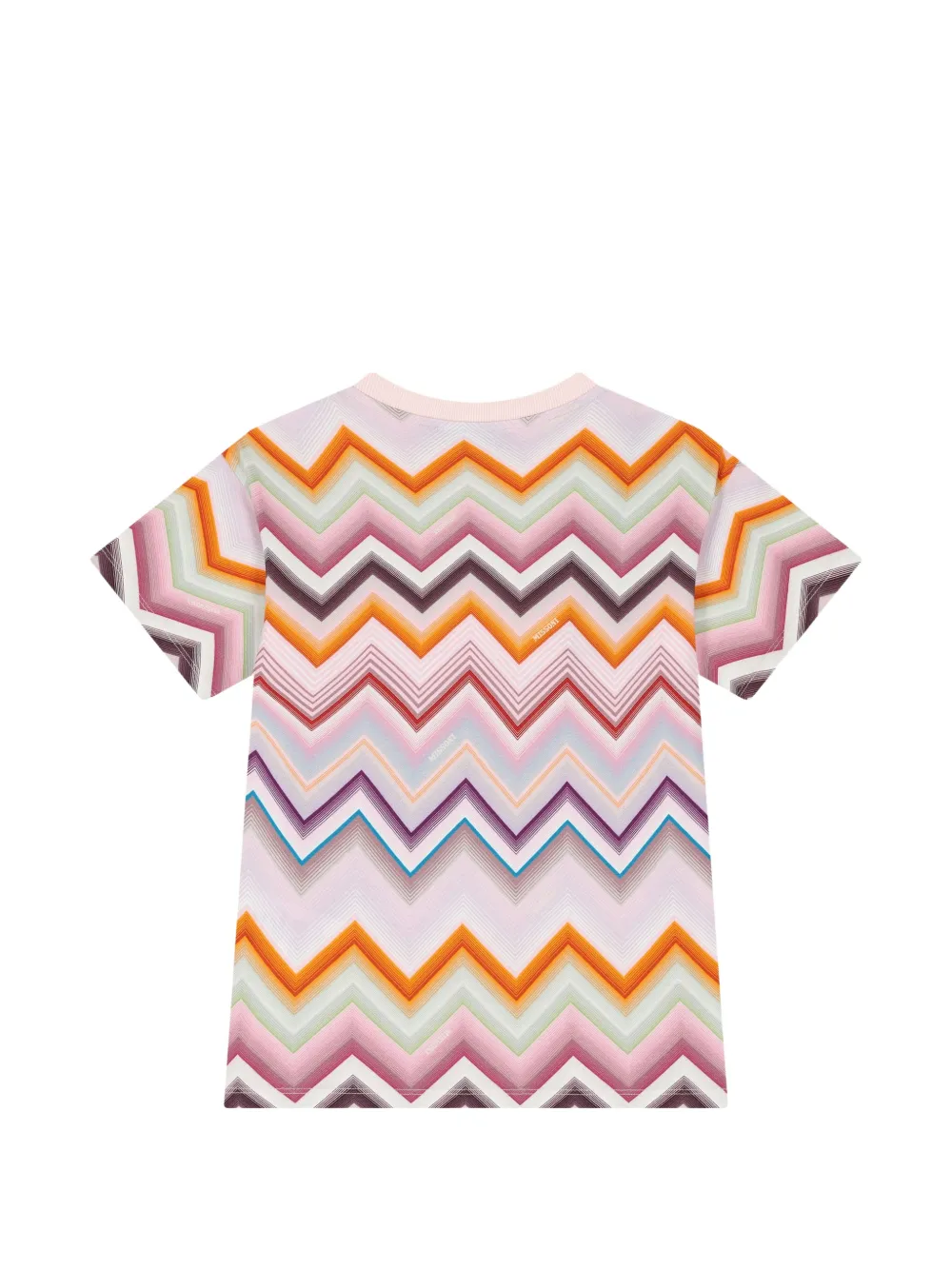 Missoni Kids T-shirt met zigzag-print Roze