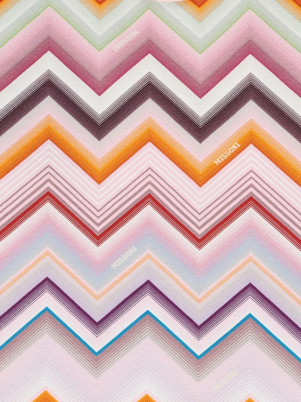 Missoni Kids T-shirt met zigzag-print Roze