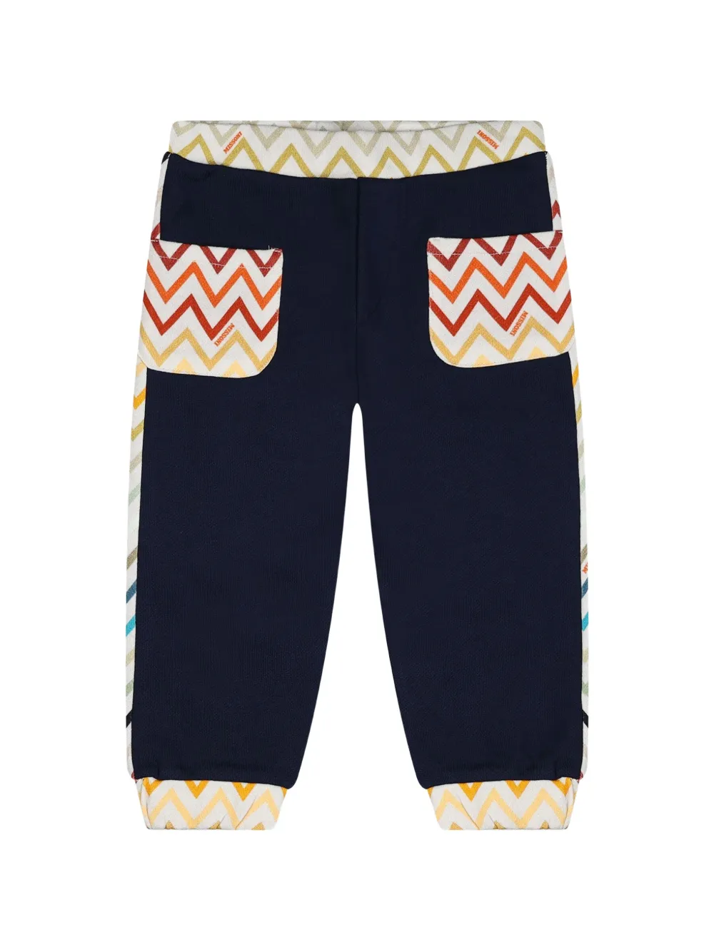 Missoni Kids Pantaloni sportivi con stampa - Blu