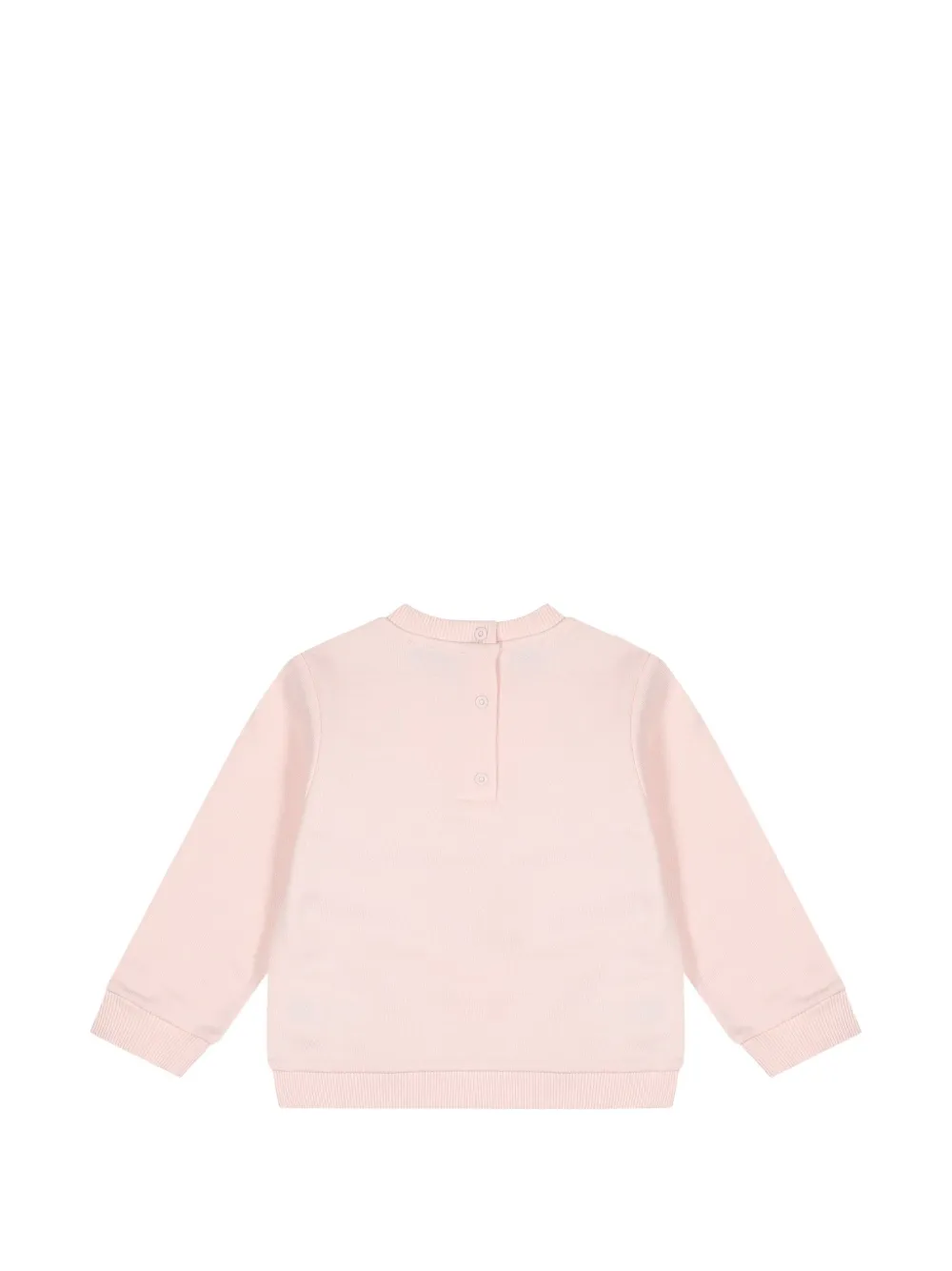 Missoni Kids Katoenen sweater met zigzag-print en logo-detail Roze