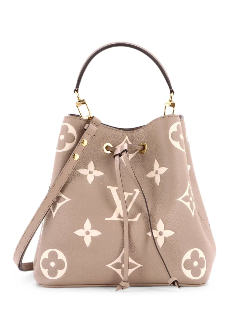 Louis Vuitton Pre-Owned NeoNoe Handbag Bicolor Monogram Empreinte Giant MM bucket bag - Grey