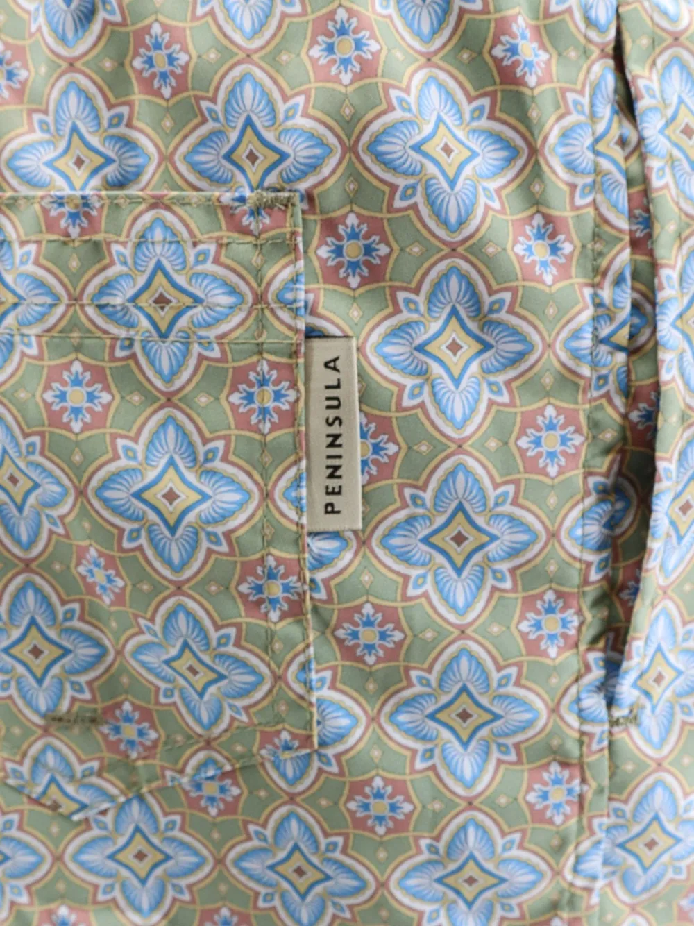 PENINSULA SWIMWEAR San Pietro tile-print swim trunks Blauw