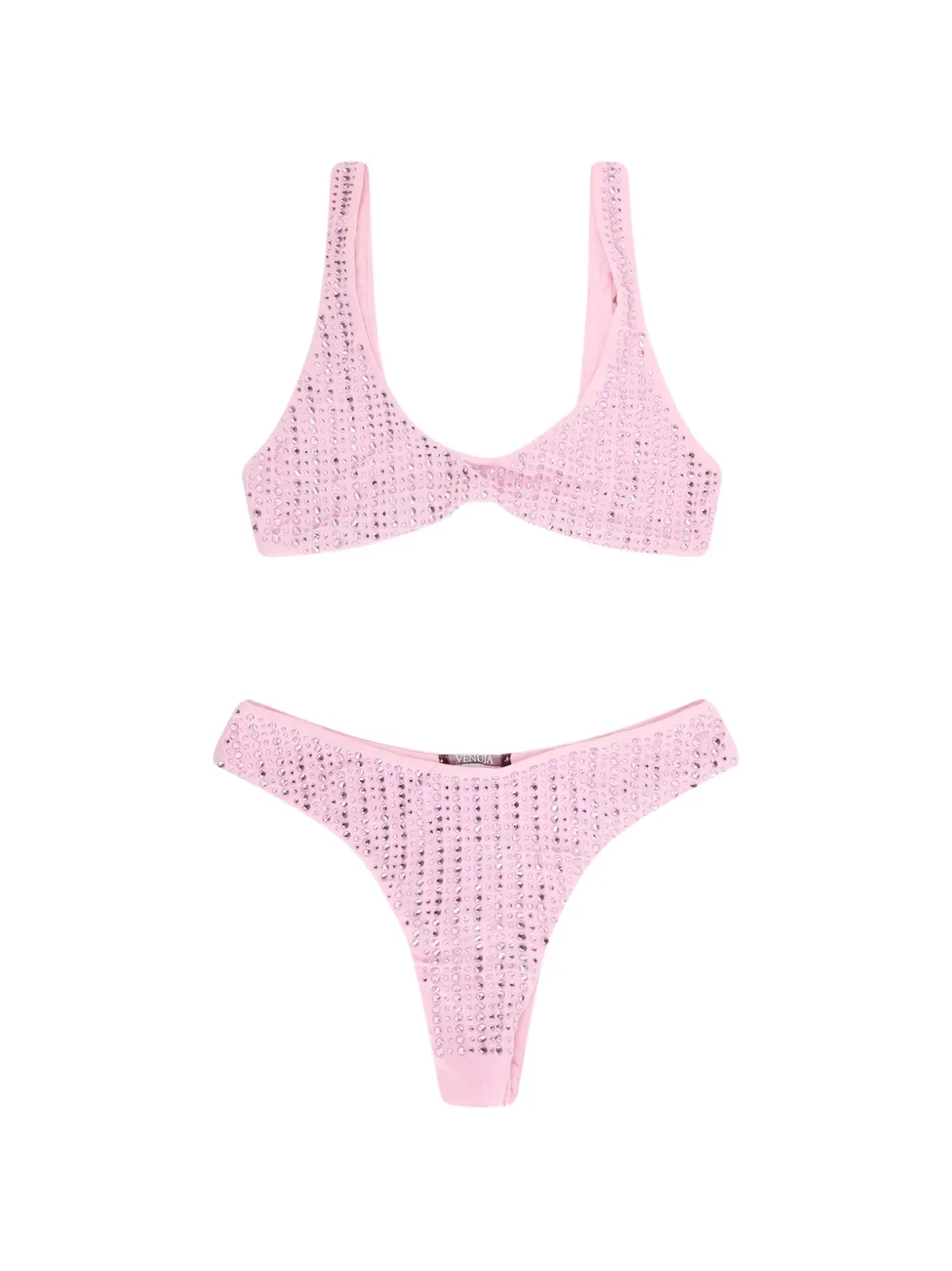VENUJA rhinestone-embellished bikini - Rosa