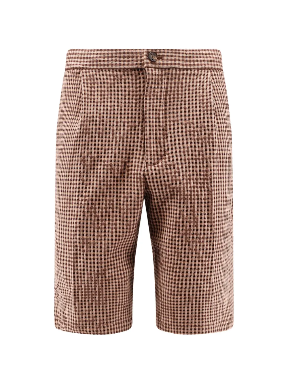 Hevo Torre Lapillo checked shorts - Marrone