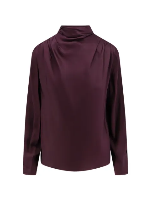 Vince draped high-neck blouse