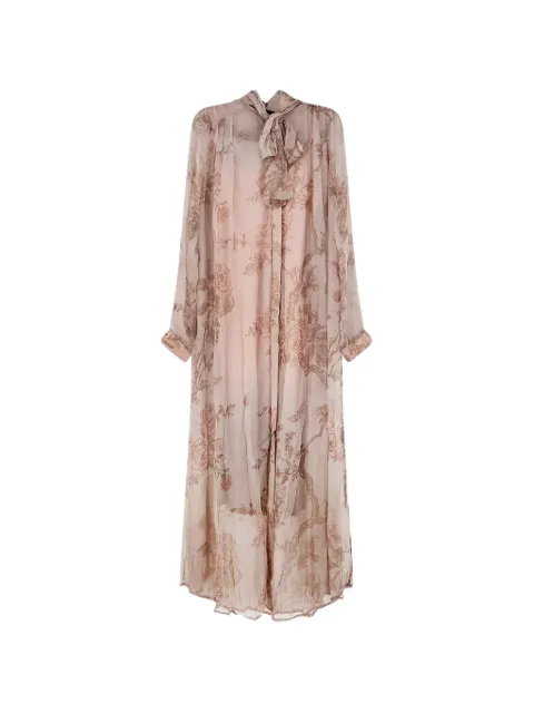 Mes Demoiselles floral-print pussy-bow maxi dress