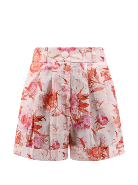 ACTUALEE floral-print pleated shorts