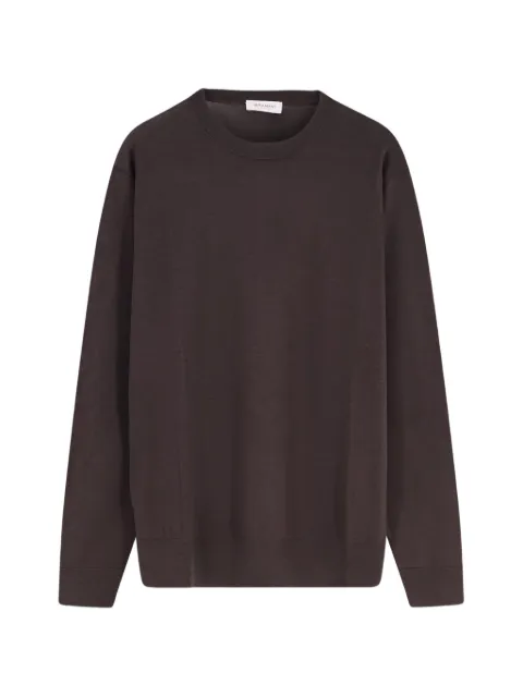 Bramani Cashmere ribbed-trim crew-neck sweater
