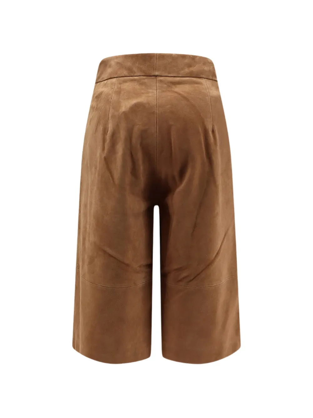 SCARLETT POPPIES Inez suède bermuda shorts Bruin