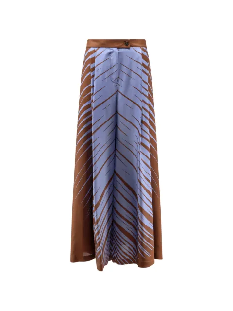 CO.GO printed wide-leg trousers