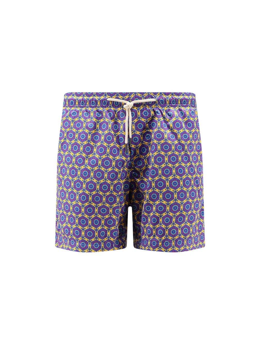 PENINSULA SWIMWEAR geometric-print drawstring swim shorts - Viola