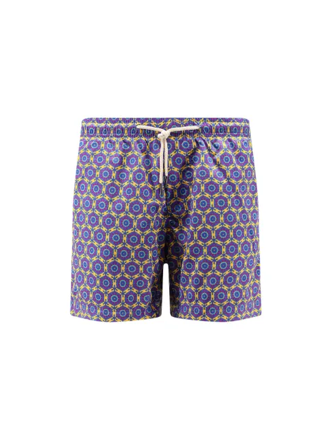 PENINSULA SWIMWEAR geometric-print drawstring swim shorts