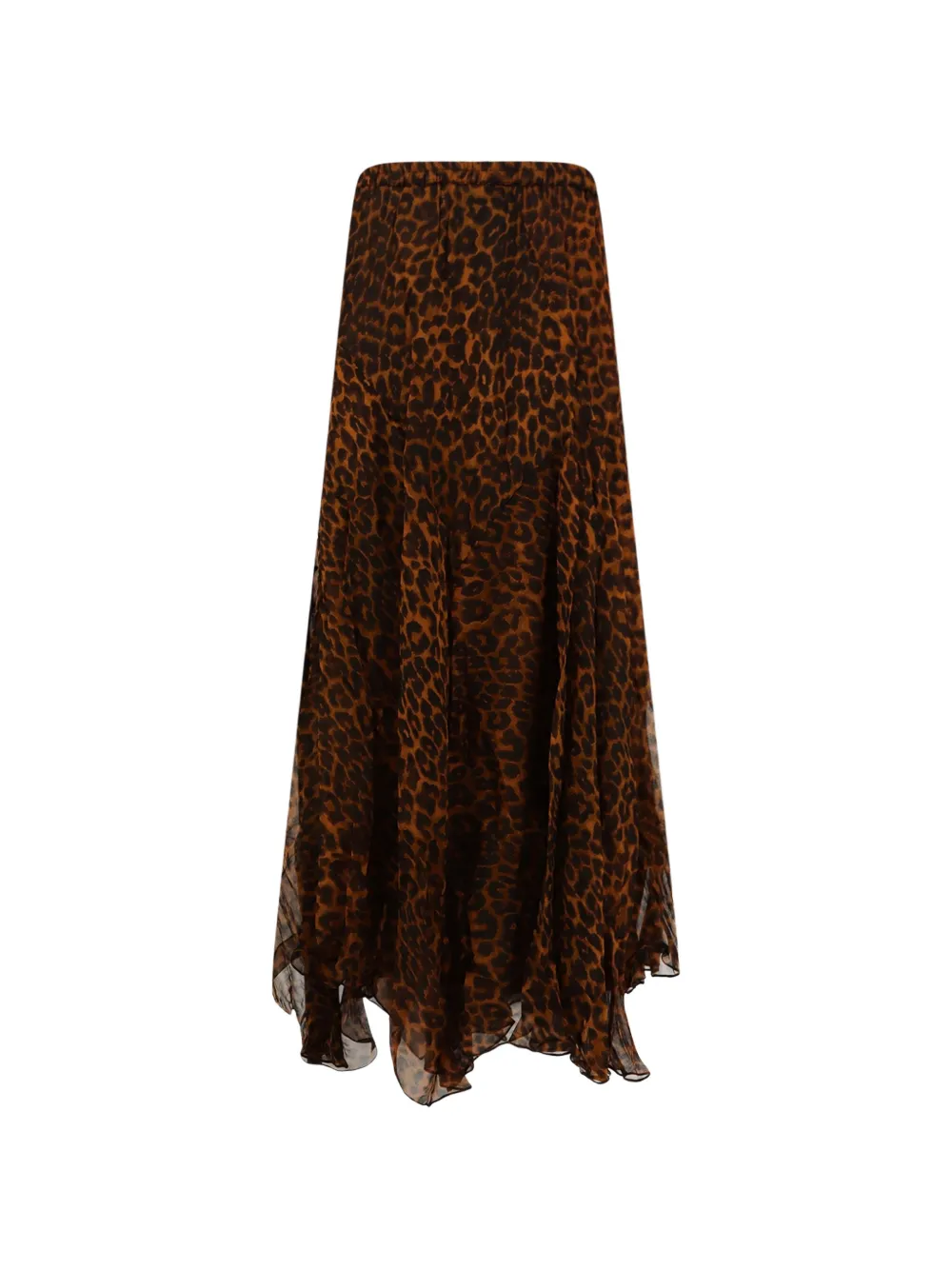 Mes Demoiselles Susu leopard-print long skirt