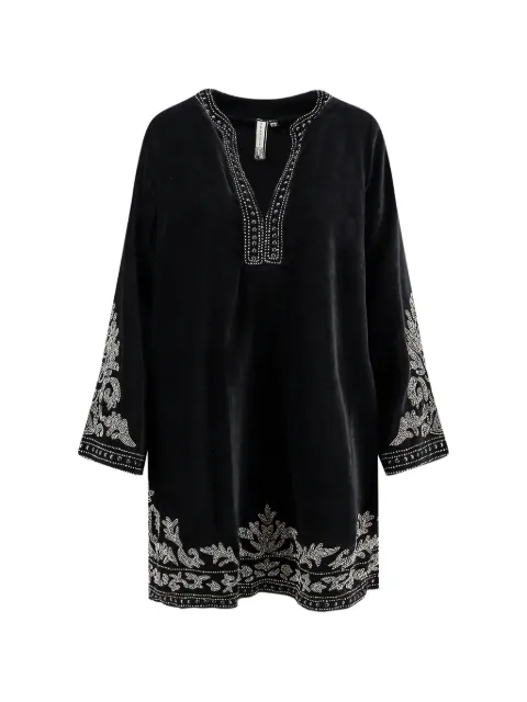 SCARLETT POPPIES vestido corto con cuello alto