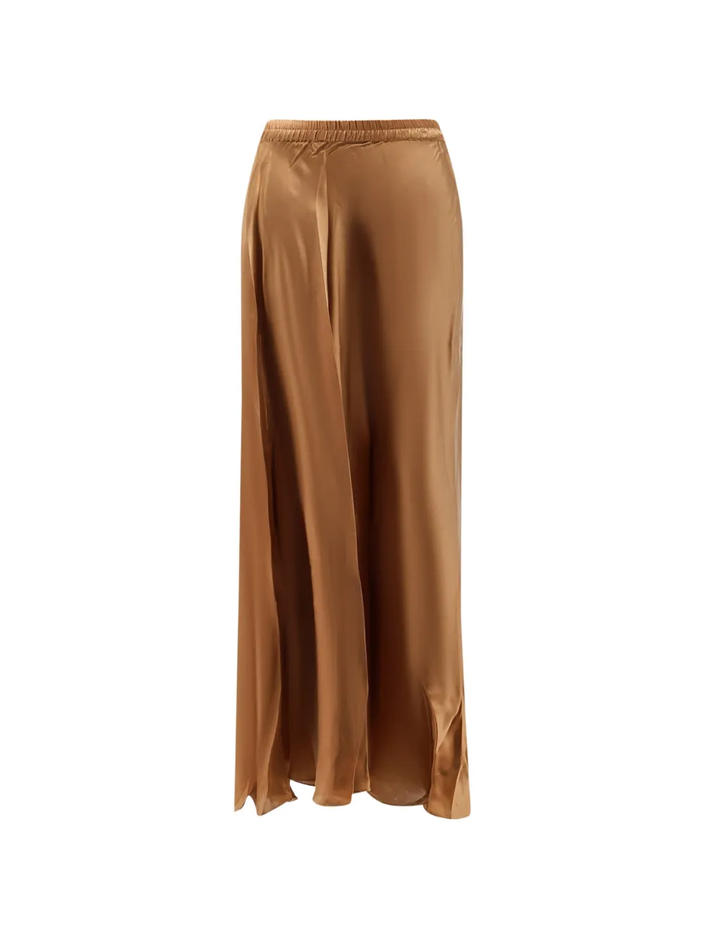 Mes Demoiselles Calista satin-effect maxi skirt - Marrone