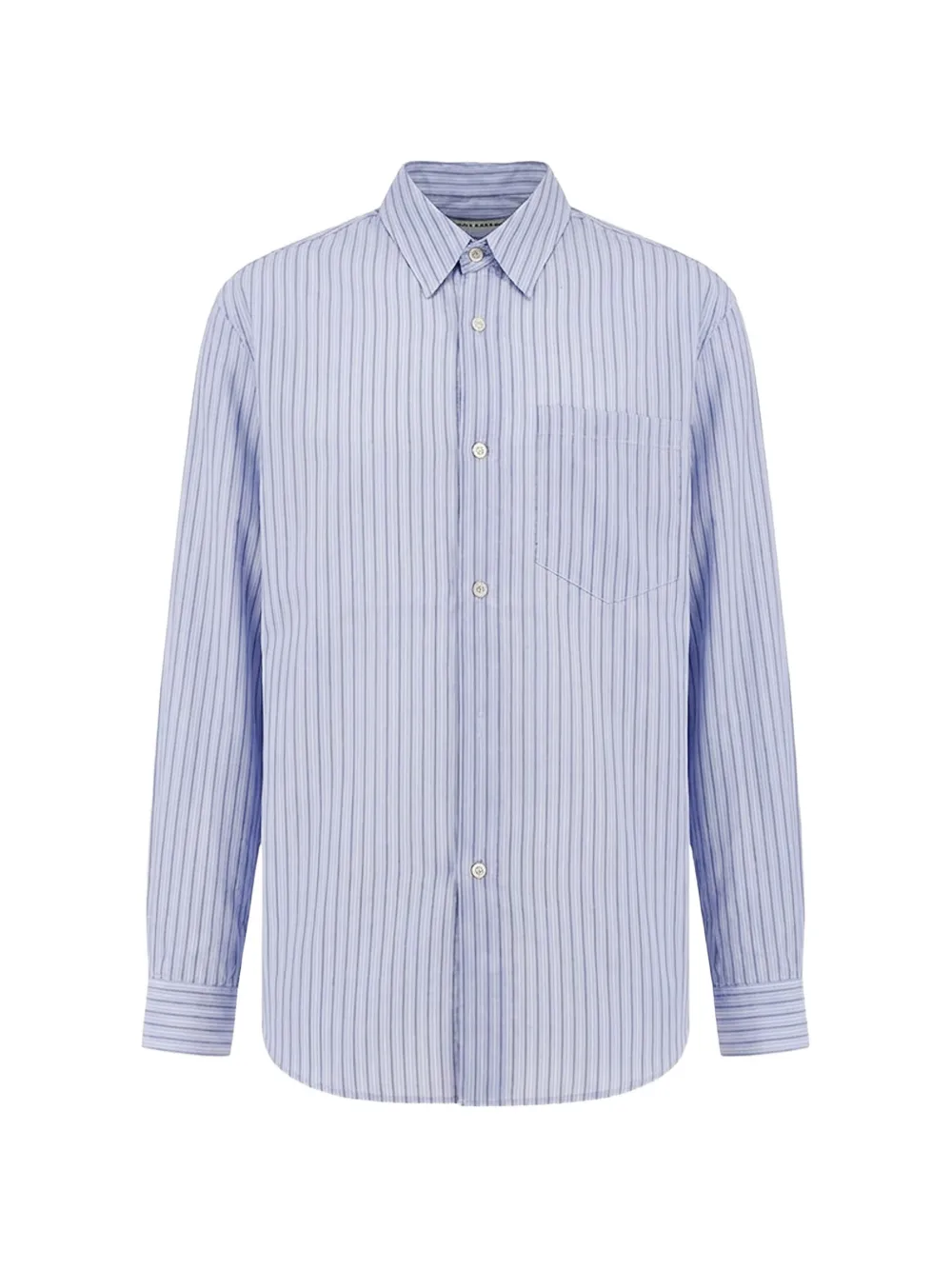 TONYWACK striped-motif pointed-collar shirt - Blue