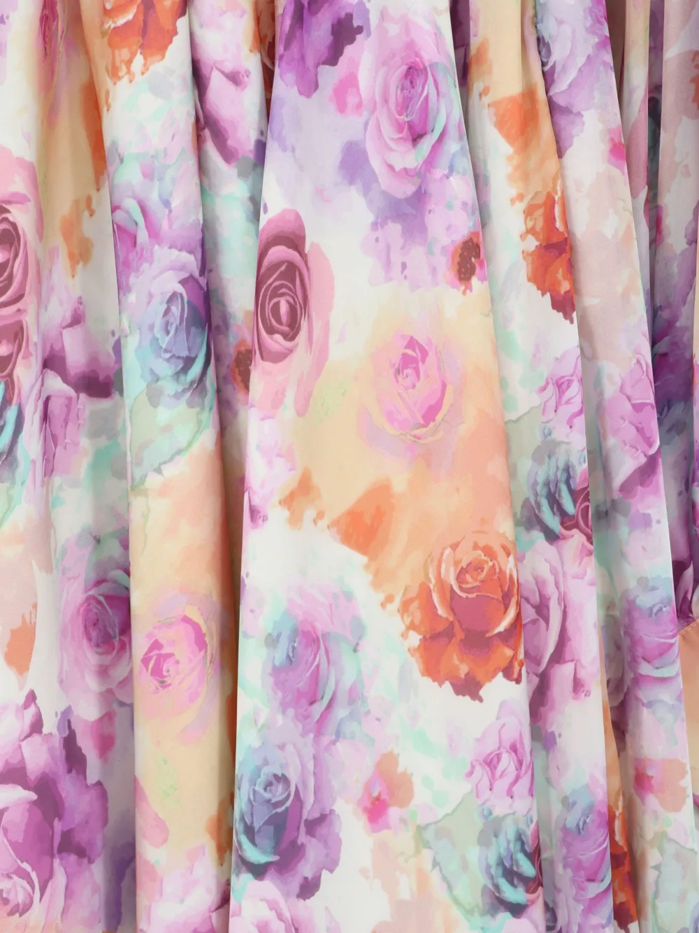 ACTUALEE floral-print cut-out maxi dress Paars