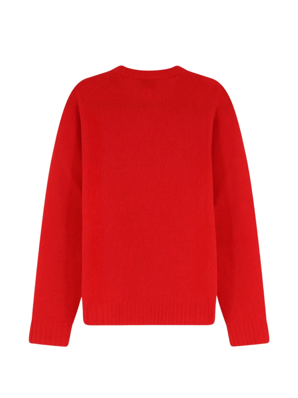 Alysi ribbed-trim crew-neck sweater Rood