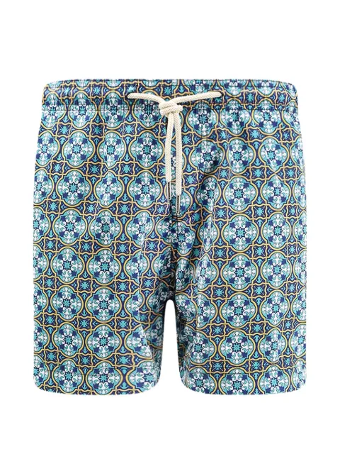 PENINSULA SWIMWEAR Santo Stefano geometric-print swim trunks