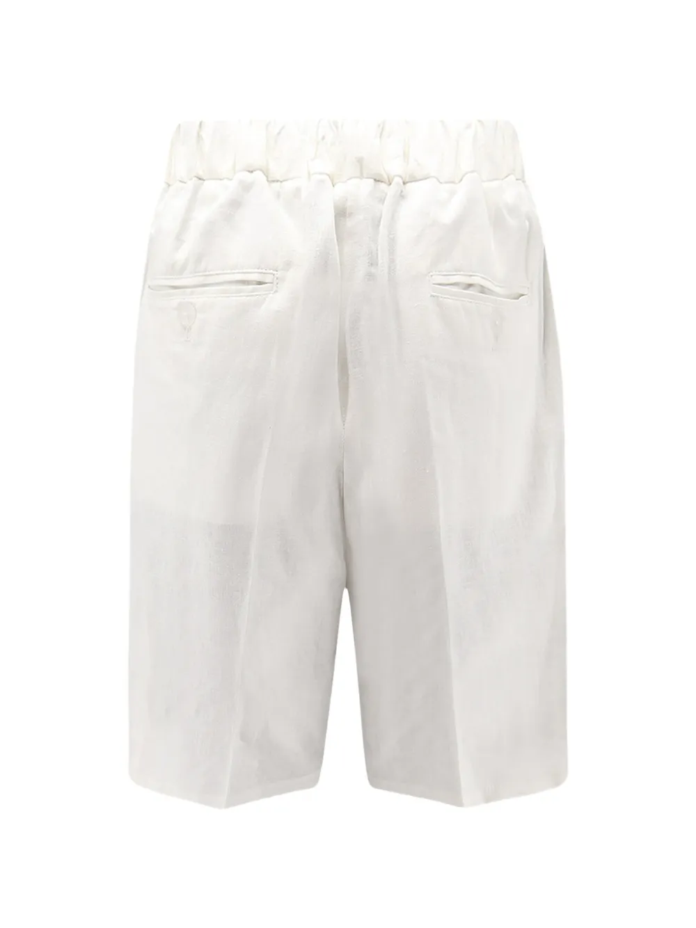 Hevo drawstring-waist pleated shorts Beige