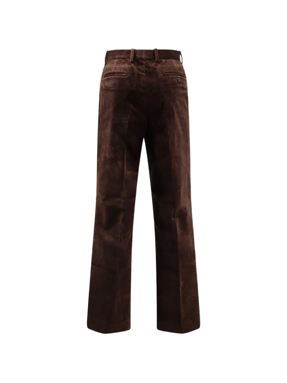 TONYWACK Flared broek met ribfluwelen textuur Bruin