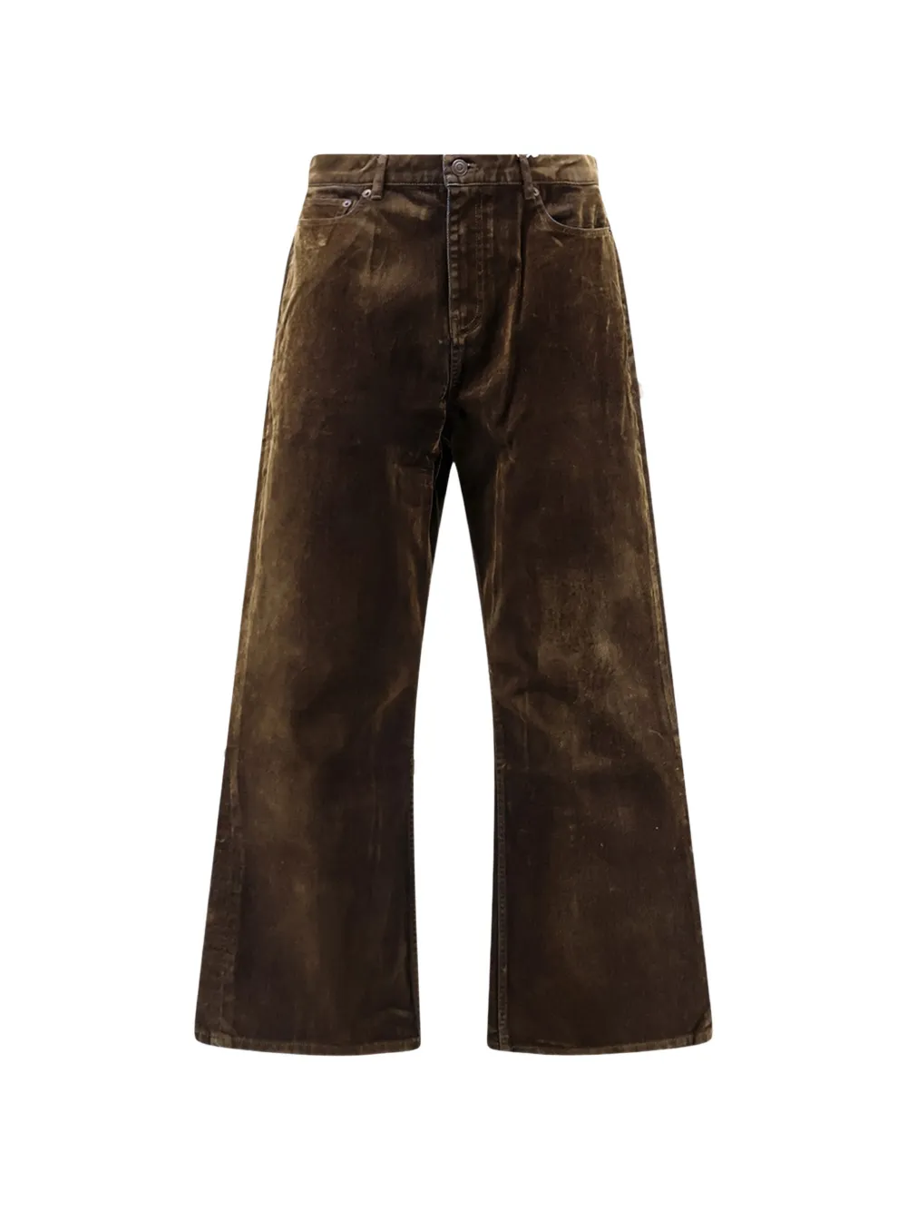 TONYWACK velvet-effect straight-leg trousers
