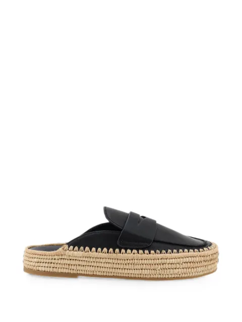 Paloma Barceló Belinda raffia-platform mules