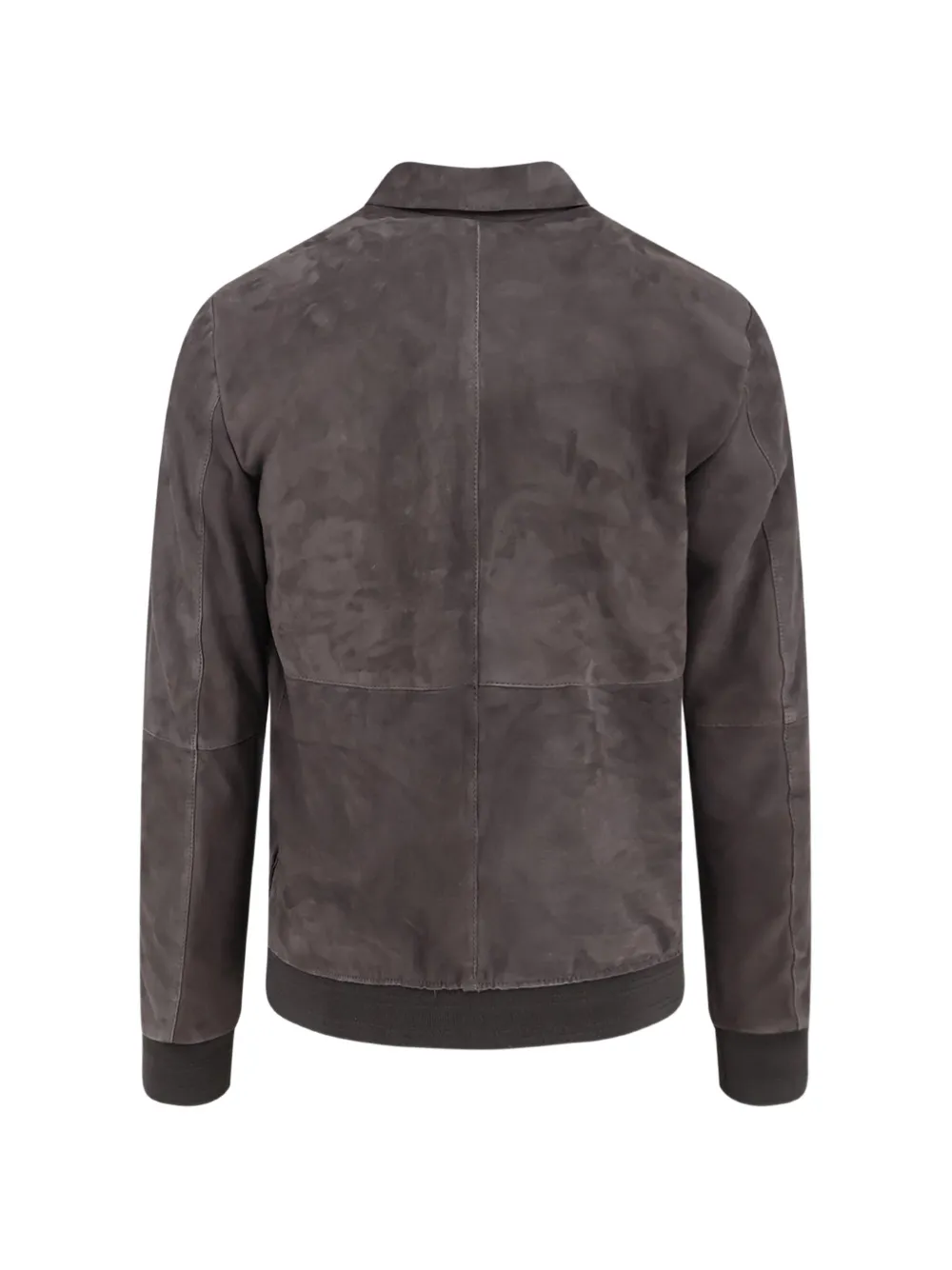 D Four Zip-up Suede Jacket In Multi