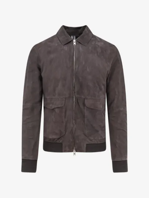 D-FOUR chaqueta de ante con cremallera