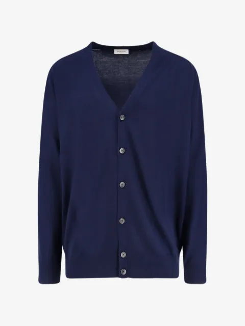 Bramani Cashmere cardigan boutonné à col v