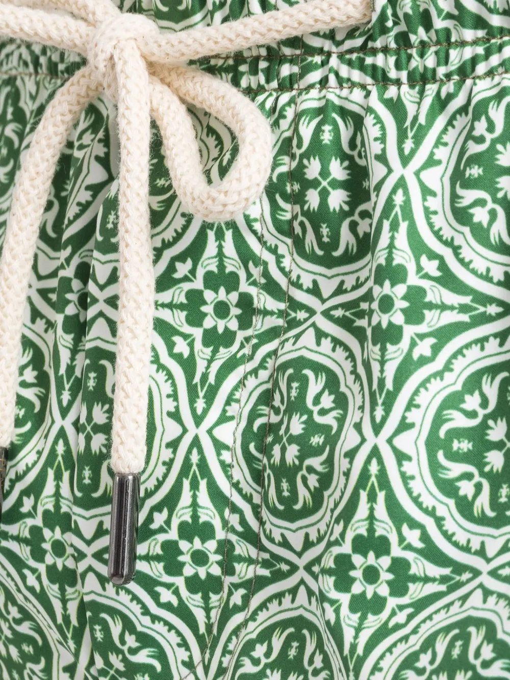 PENINSULA SWIMWEAR Montecristo geometric-print swim trunks Groen