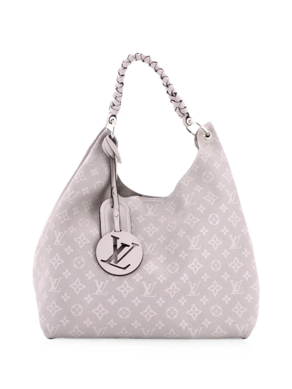 Louis Vuitton Pre-Owned Carmel Reverse Mahina Leather hobo bag - Grigio