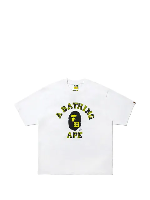 A BATHING APE® x CR7 Life College T-Shirt mit Logo-Print