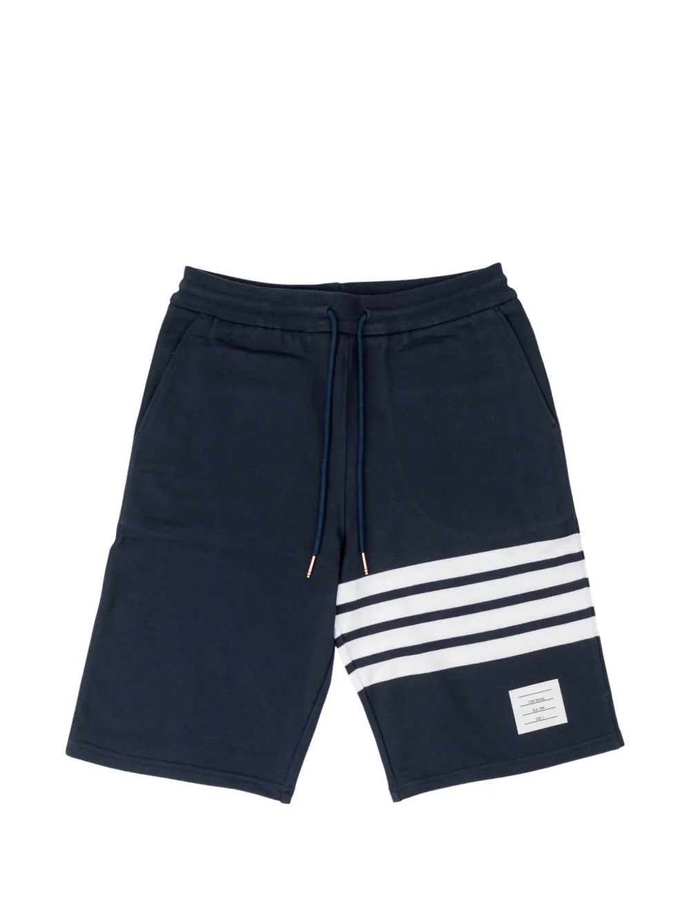 Thom Browne Loopback Tonal 4-Bar sweatshorts - Blau