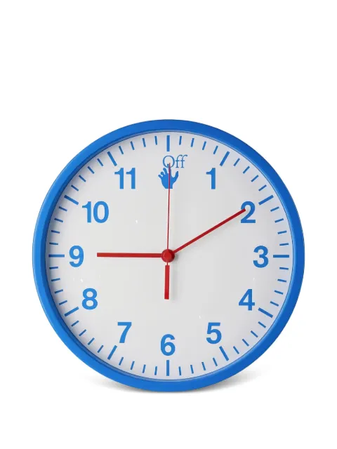Off-White logo-print matte wall clock