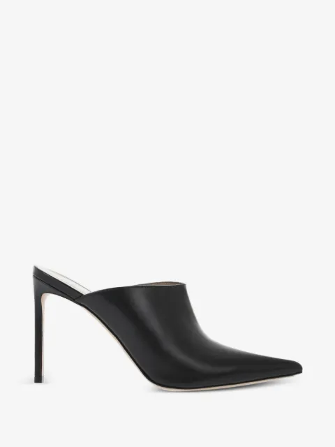 Francesco Russo pointed-toe leather mules