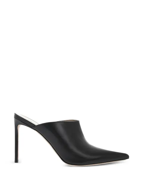 Francesco Russo pointed-toe leather mules