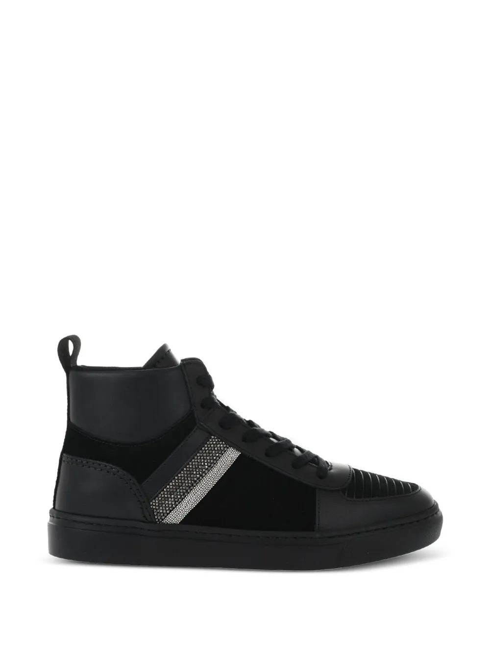 Fabiana Filippi High-top sneakers verfraaid met stras Zwart