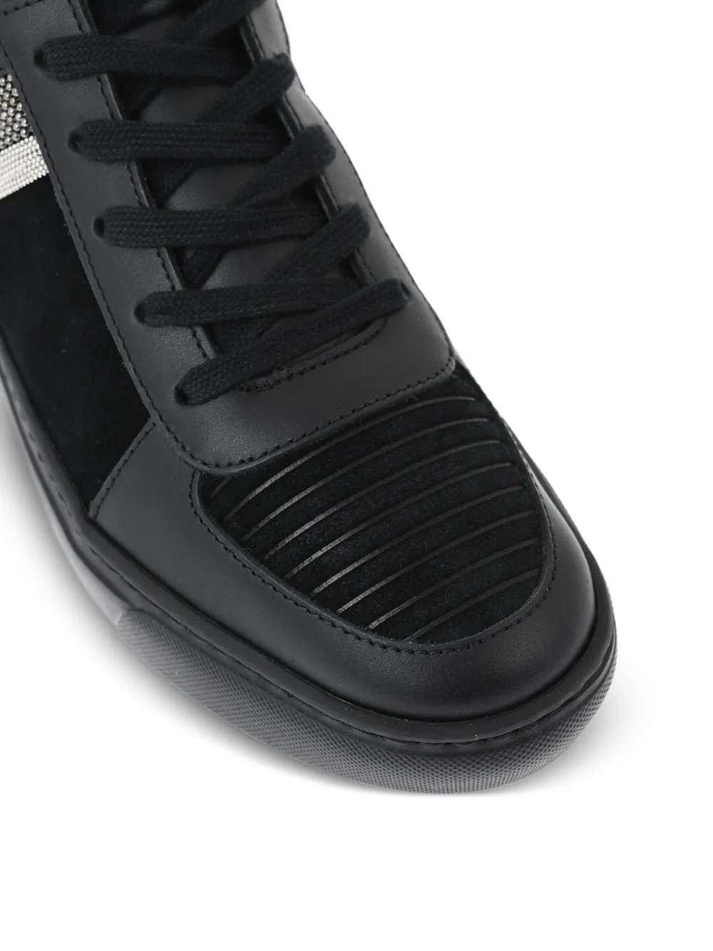 Fabiana Filippi High-top sneakers verfraaid met stras Zwart