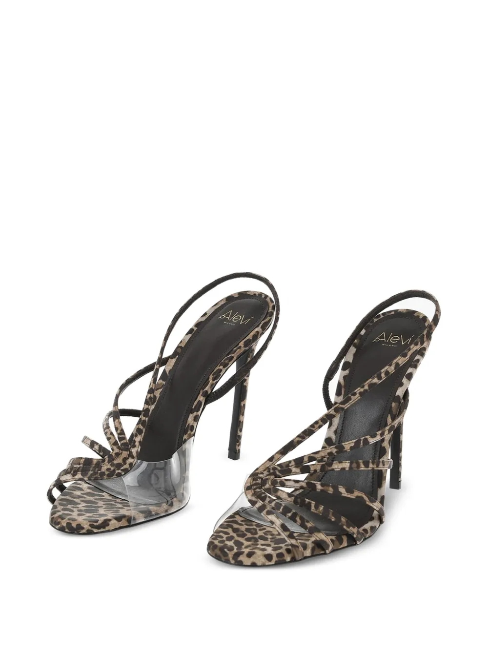 Alevì animal-print transparent-panel sandals Bruin