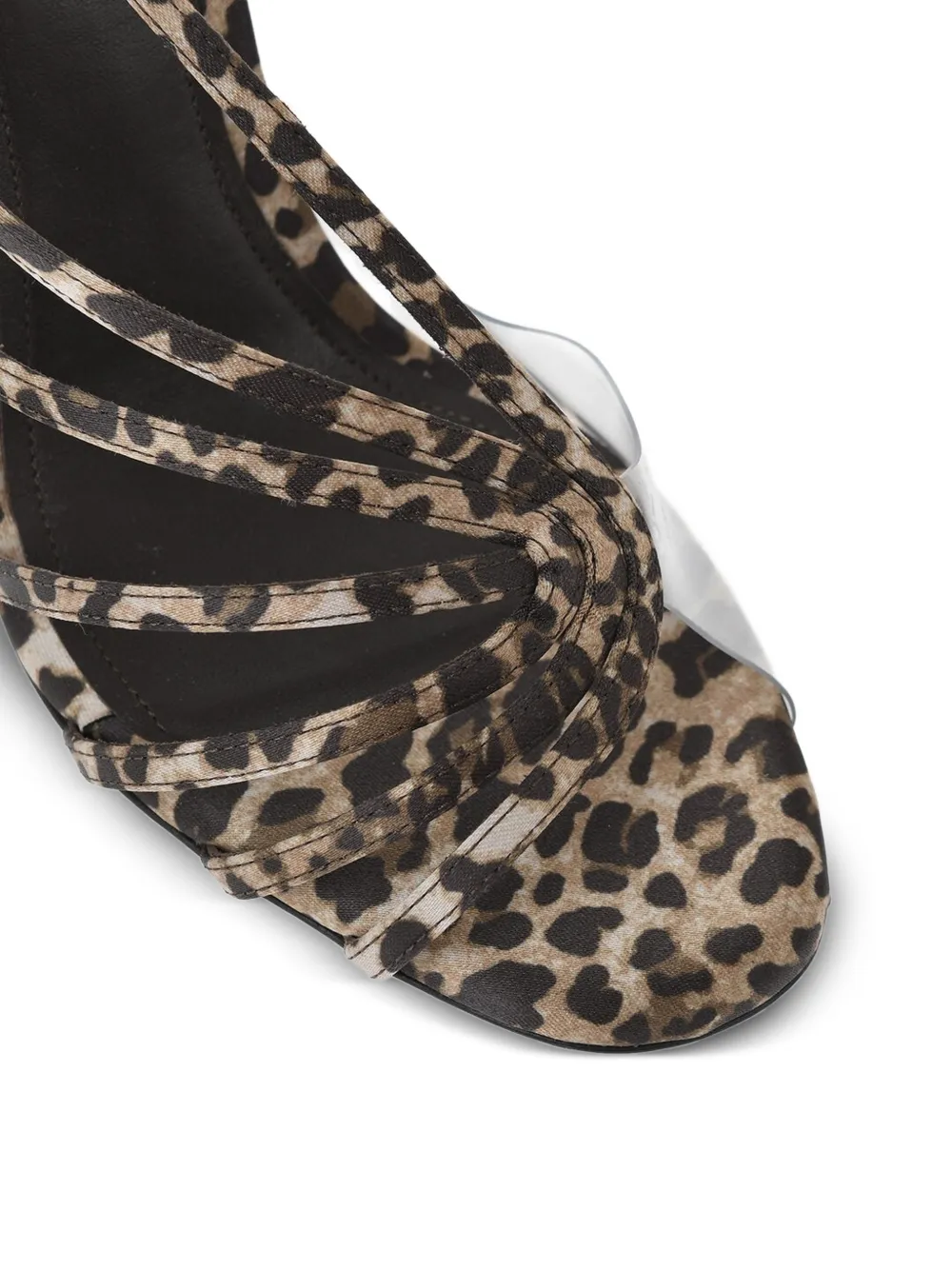 Alevì animal-print transparent-panel sandals Bruin