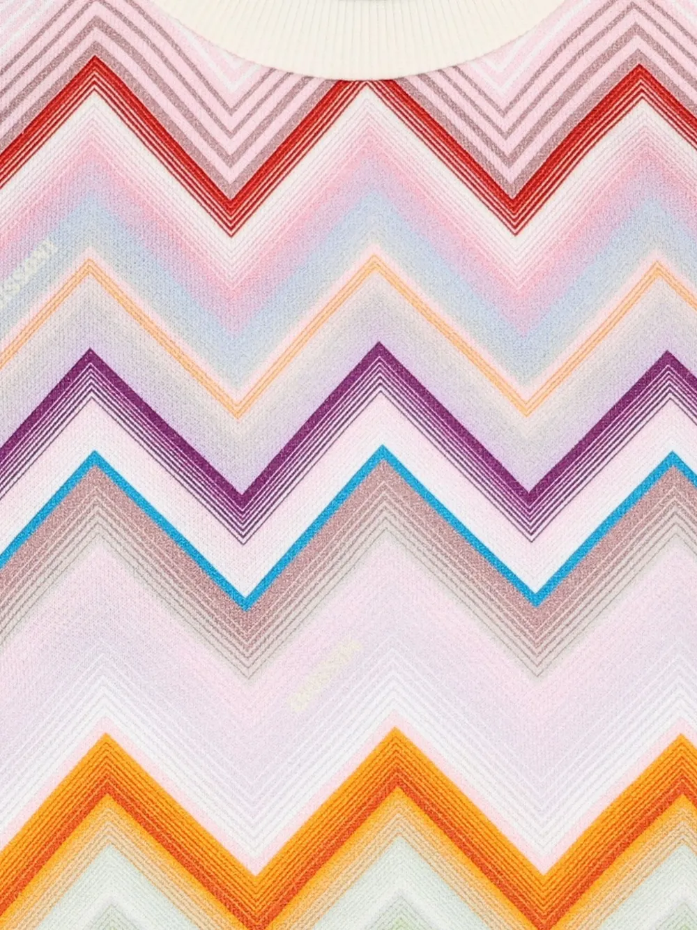 Missoni Kids Sweater met zigzag-print Roze