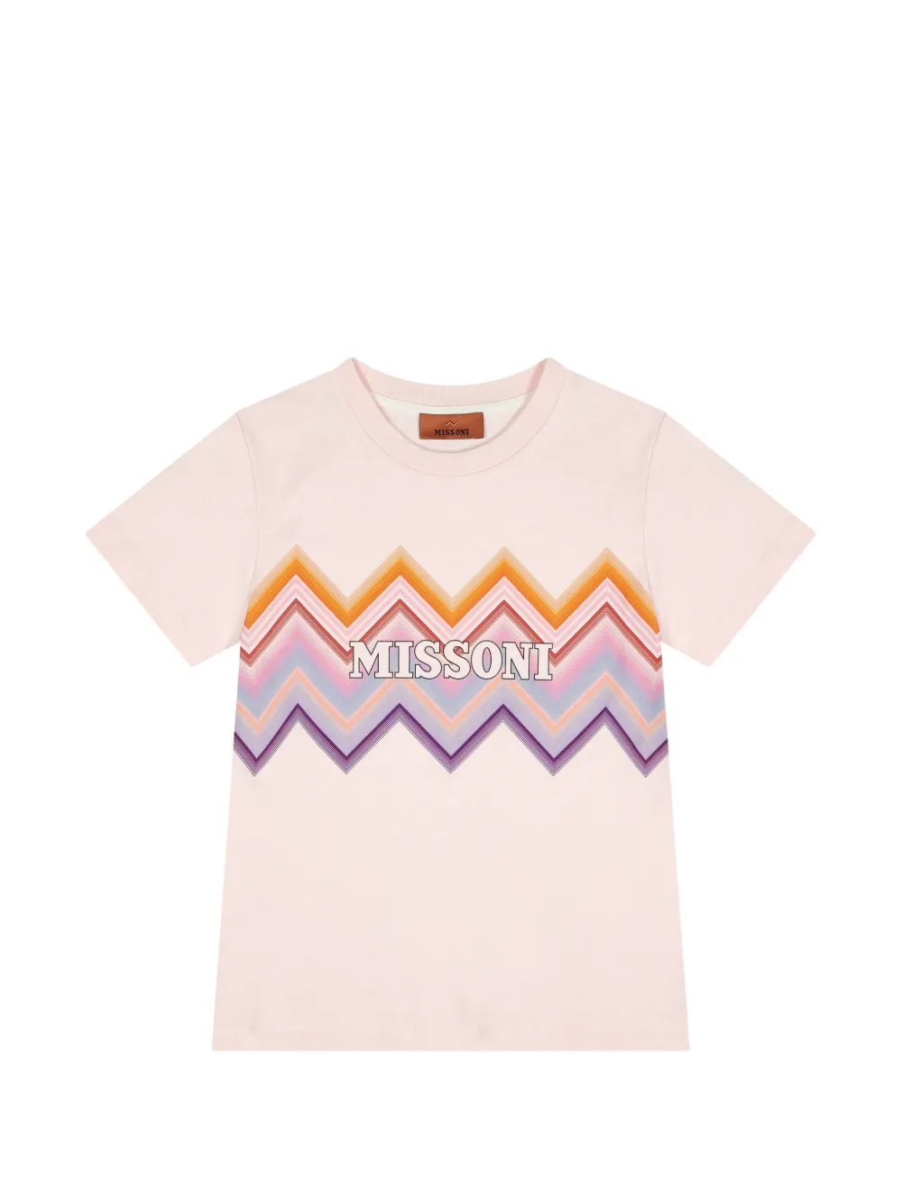Missoni Kids T-shirt con logo - Rosa