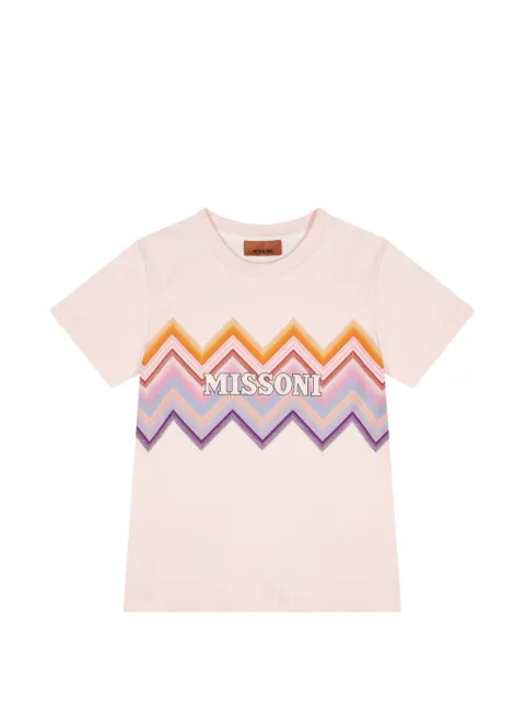 Missoni Kids playera con logo estampado