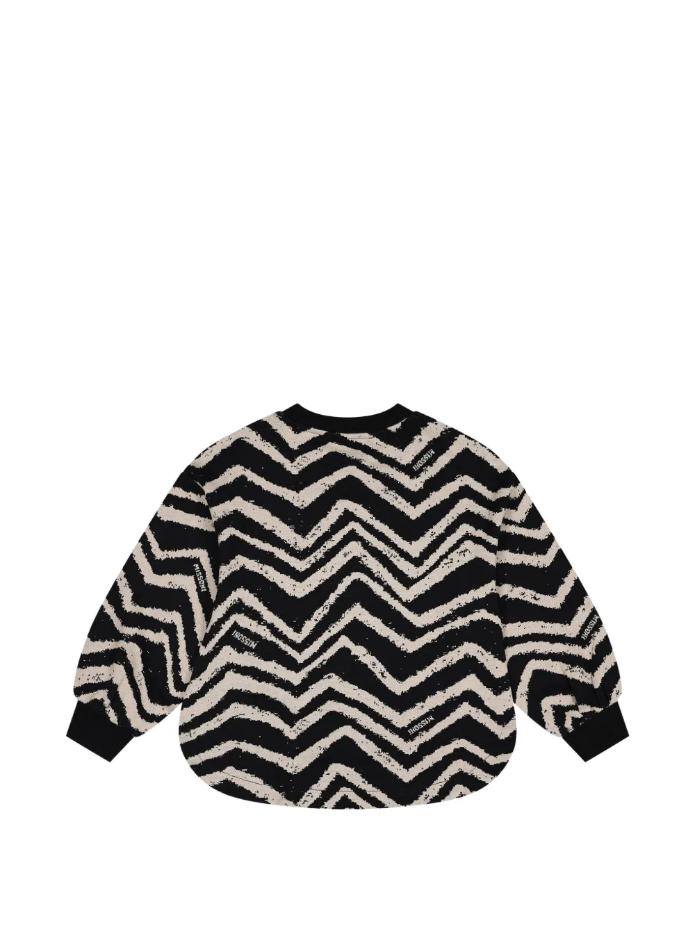 Missoni Kids Trui met zigzag-patroon Zwart