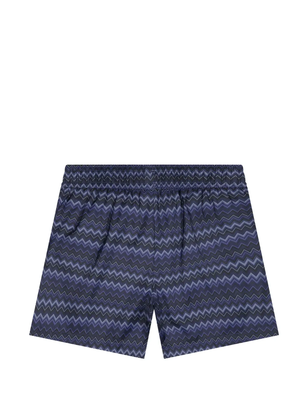 Missoni Kids Zwembroek met zigzag-print Blauw