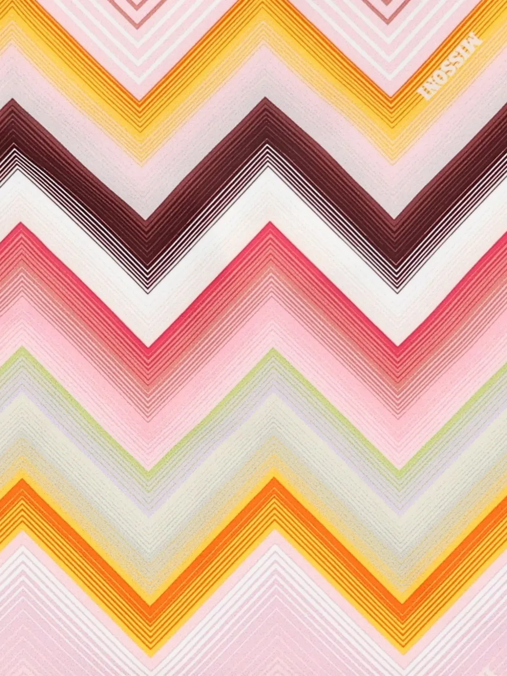 Missoni Kids zigzag-print swimsuit Roze